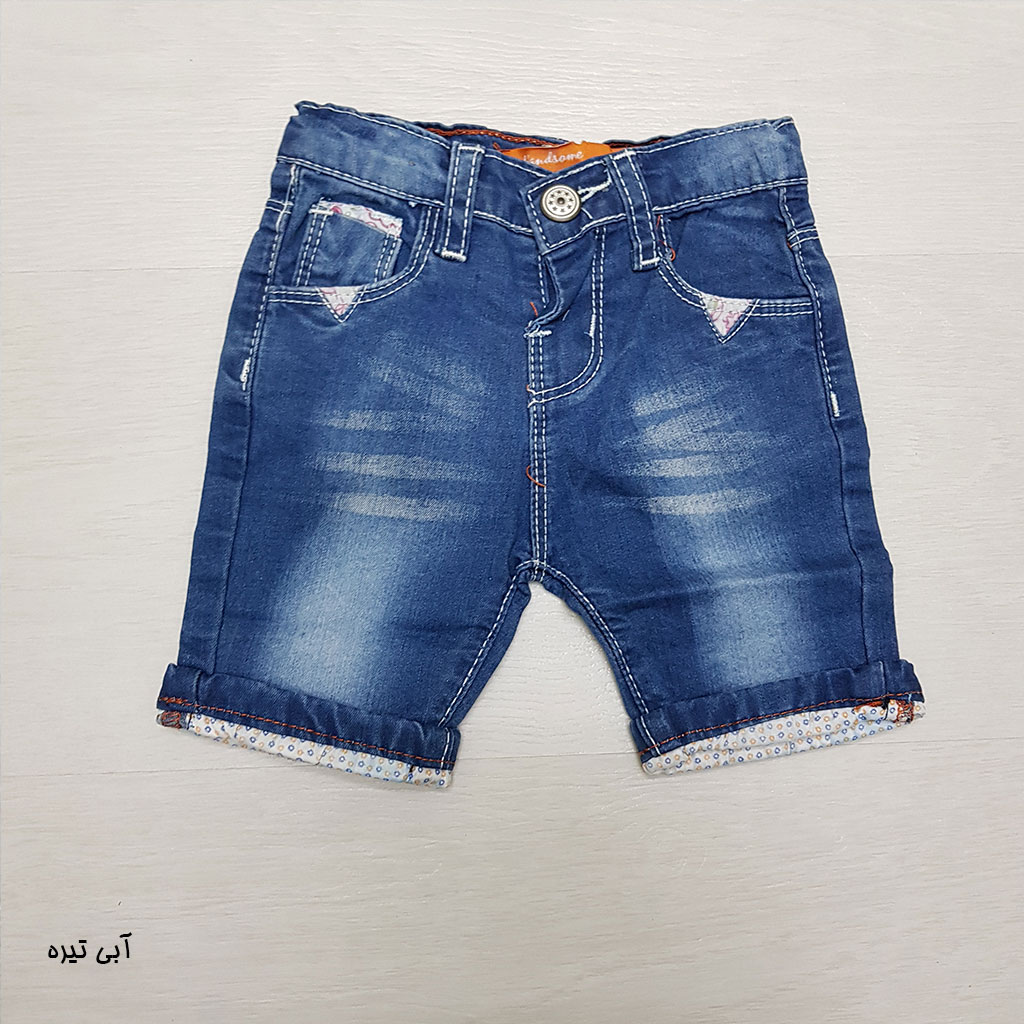 شلوارک جینز دخترانه 110243 سایز 6 تا 36 ماه مارک Denim