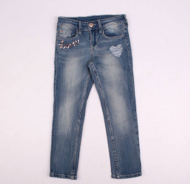 شلوار جینز دخترانه 110295 سایز 3 تا 10 سال مارک DENIM