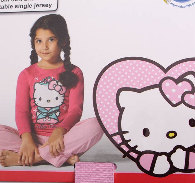 ست بلوز و شلوار دخترانه 12058 سایز 3 تا 10 سال رنگ کد 1 مارک HELLO KITTY