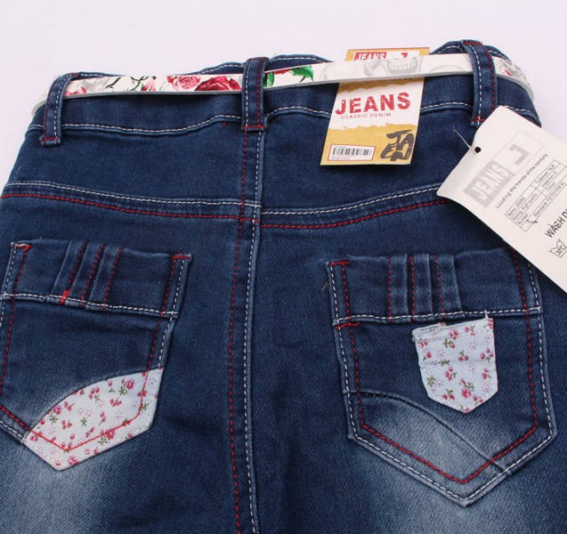 شلوار دخترانه 110239 سایز S ,M , L  کد2 مارک JEANS