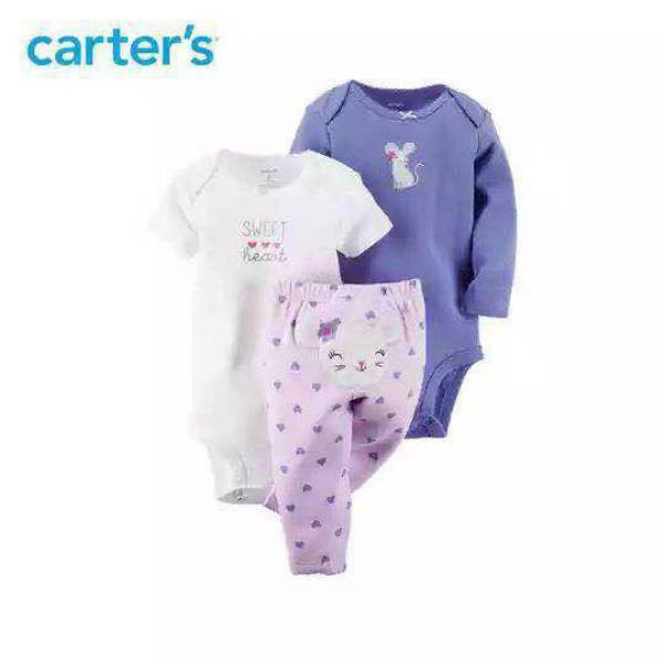 ست 3 تکه دخترانه 12778 کد6 Carters