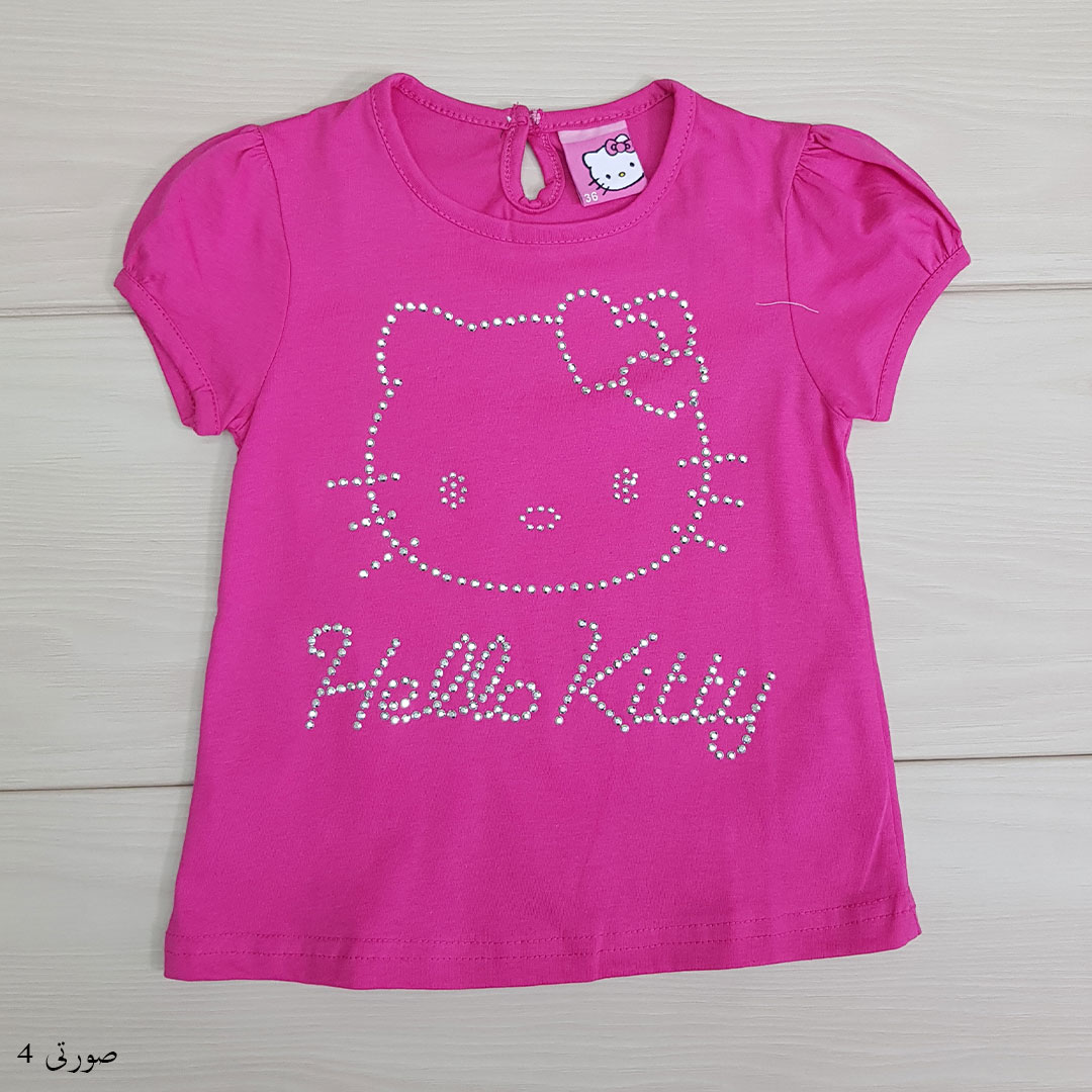 بلوز دخترانه 20626 سایز 12 تا 36 ماه مارک HELLO KITTY