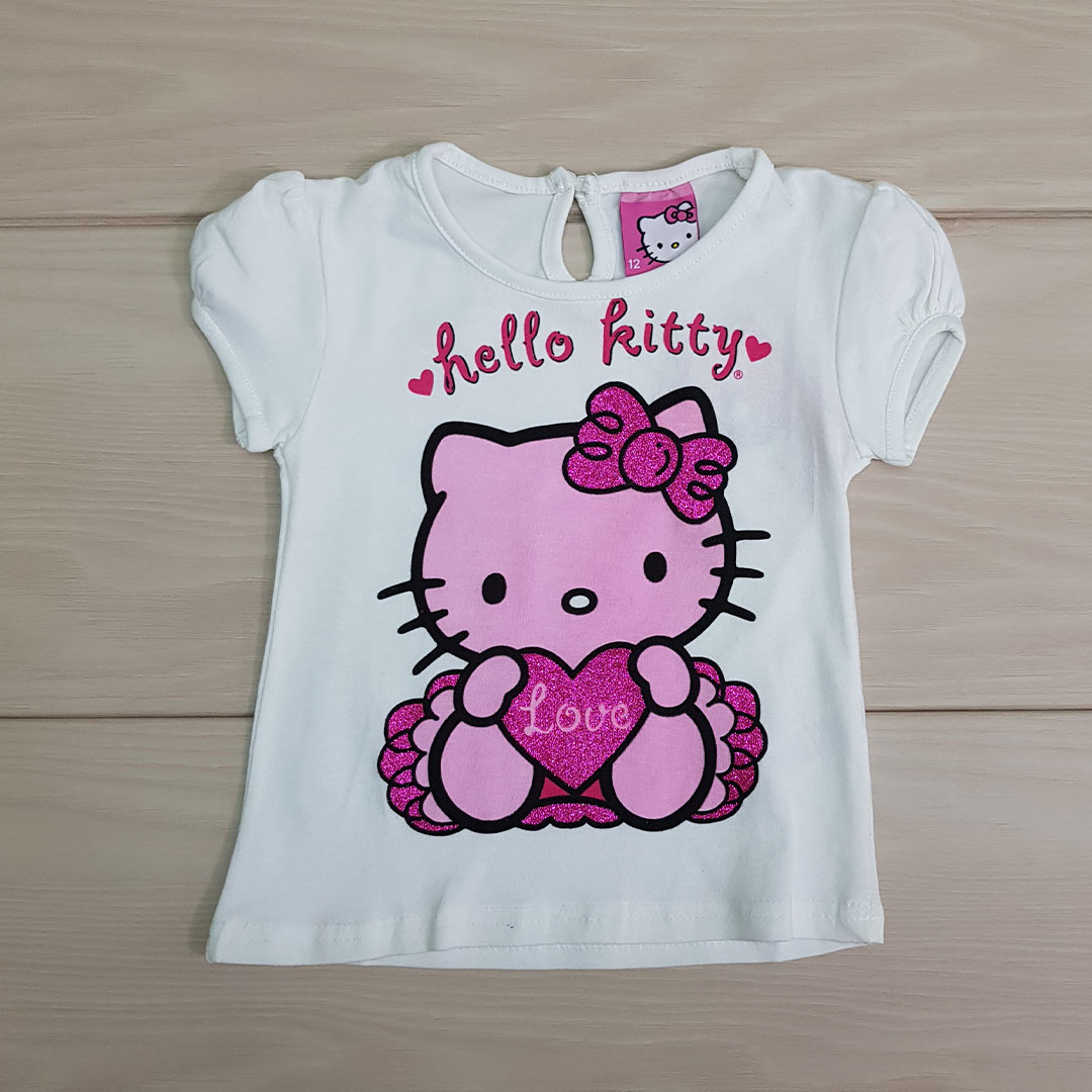 بلوز دخترانه 20626 سایز 12 تا 36 ماه مارک HELLO KITTY