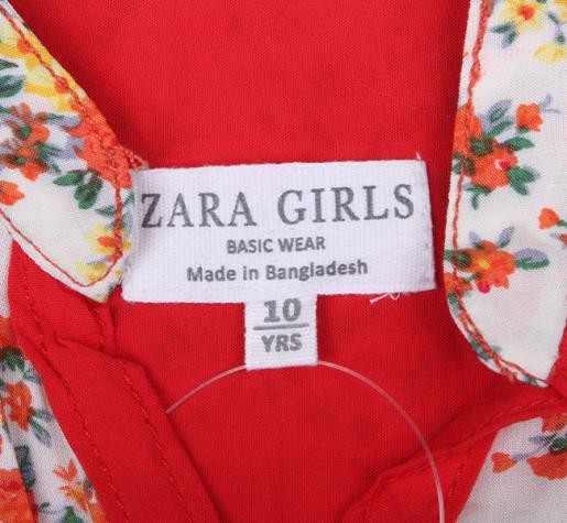 تونیک دخترانه 10847 سایز 2 تا 10 سال مارک ZARA