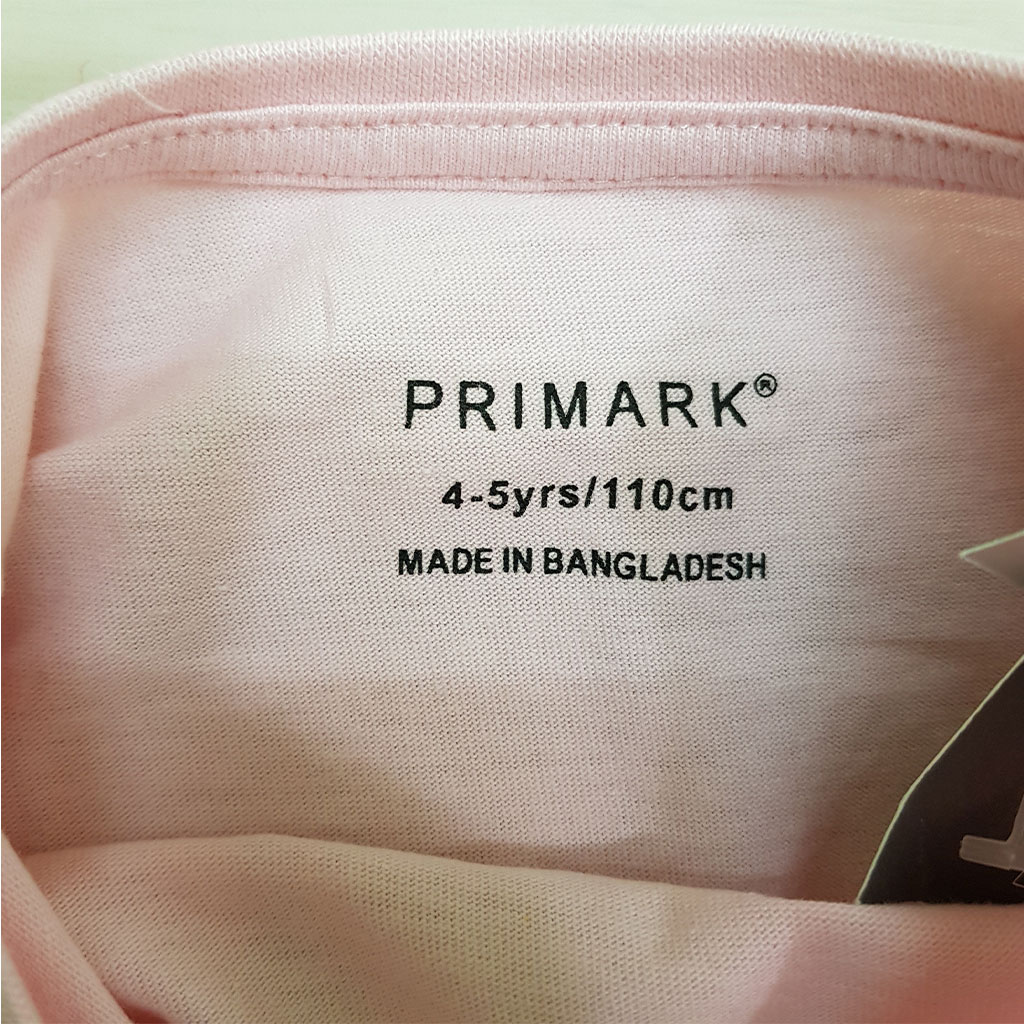 تی شرت دخترانه 24539 سایز 2 تا 8 سال مارک PRIMARK