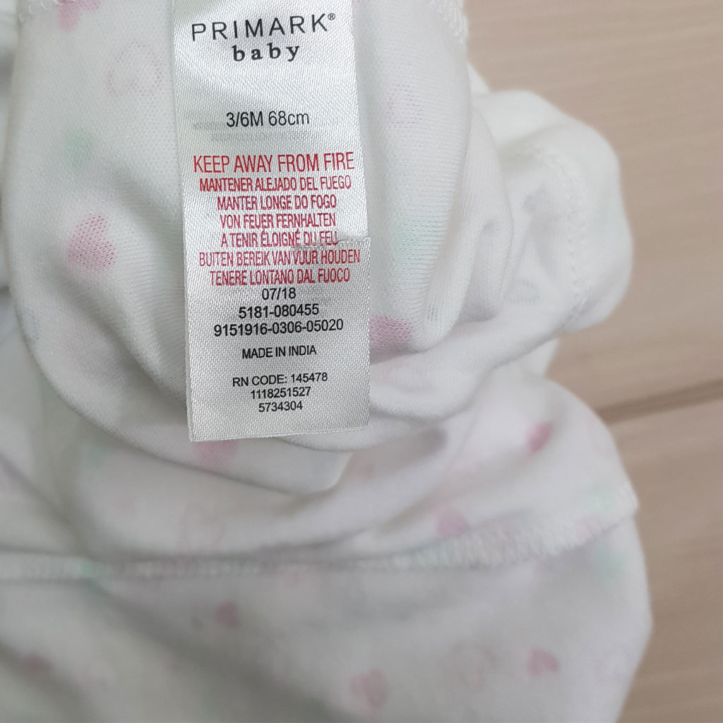 سرهمی جورابدار 24679 سایز بدوتولد تا 24 ماه کد 7 مارک PRIMARK