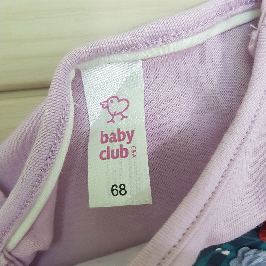 بلوز دخترانه 25155 سایز 3 تا 24 ماه مارک BABY CLUB