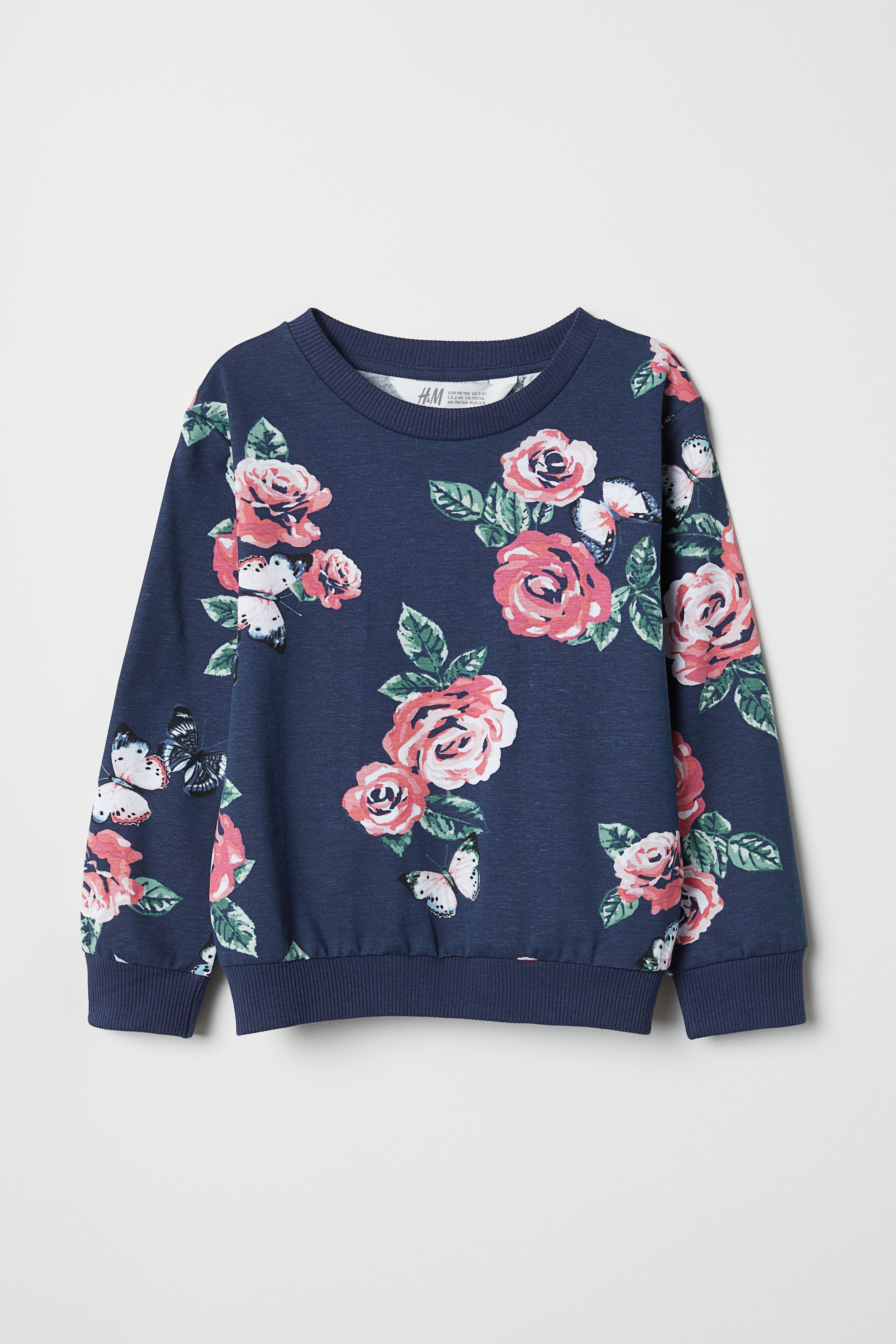 بلوز دخترانه 25695 سایز 1.5 تا 10 سال مارک H&M