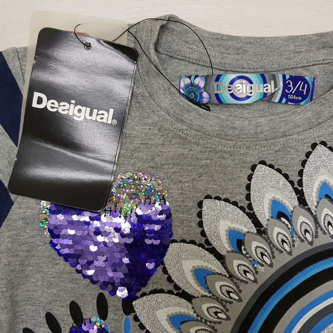 بلوز دخترانه 26047 سایز 3 تا 14 سال مارک Desigual