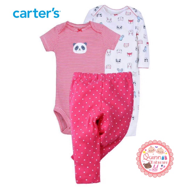 ست سه تکه دخترانه 26113 سایز 6 تا 24 ماه کد 7 مارک Carters