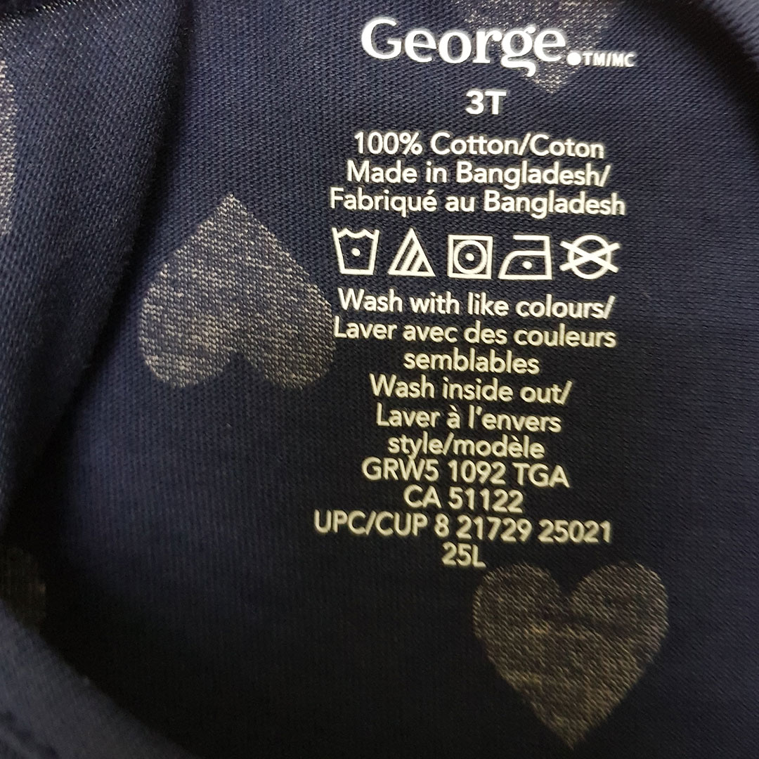 بلوز دخترانه 26365 سایز 2 تا 4 سال مارک GEORGE