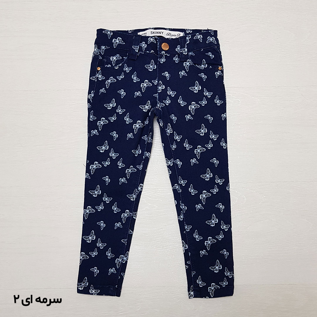 شلوار دخترانه 26764 سایز 1.5 تا 14 سال مارک DENIM CO