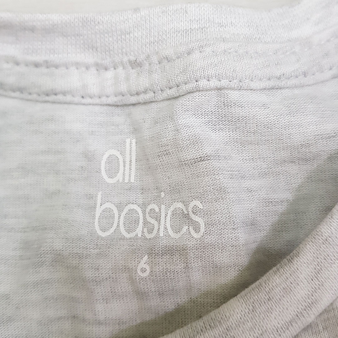 تی شرت دخترانه 26939 سایز 18 ماه تا 16 سال کد 4 مارک ALL BASICS