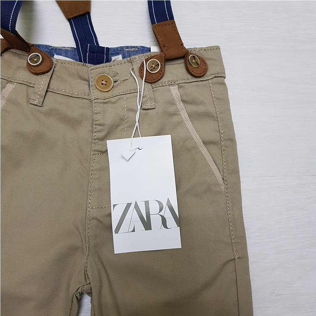 شلوار ساسبندار پسرانه 27164 سایز 3 ماه تا 4 سال مارک ZARA