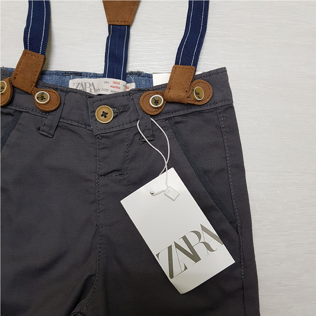 شلوار ساسبندار پسرانه 27164 سایز 3 ماه تا 4 سال مارک ZARA