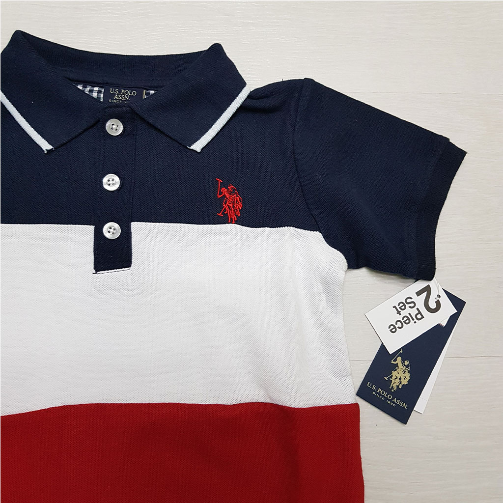 ست پسرانه 27379 سایز 2 تا 12 سال مارک US POLO