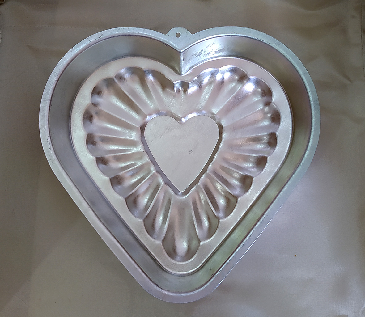 قالب کیک آلمنیوم طرح قلب کوچک کد 220376