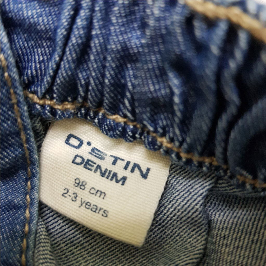 پیشبندار سارافونی دخترانه 27936 سایز 2 تا 7 سال کد 2 مارک OSTIN DENIM