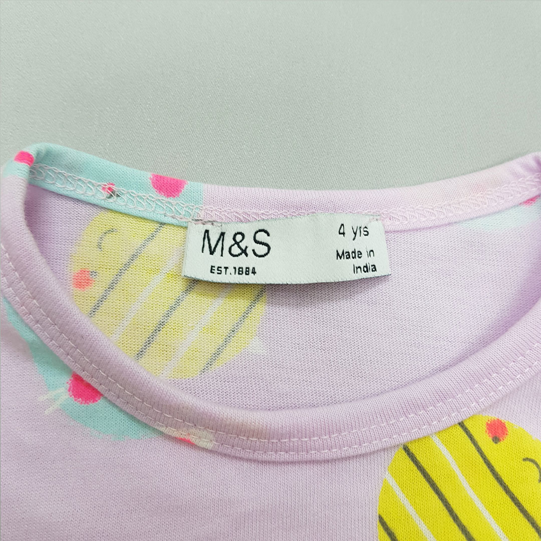 ست دخترانه 28639 سایز 2 تا 8 سال مارک m&s