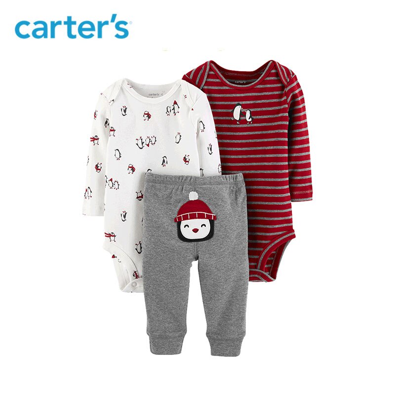 ست سه تکه پسرانه 28330 سایز 6 تا 24 ماه کد 3 مارک Carters