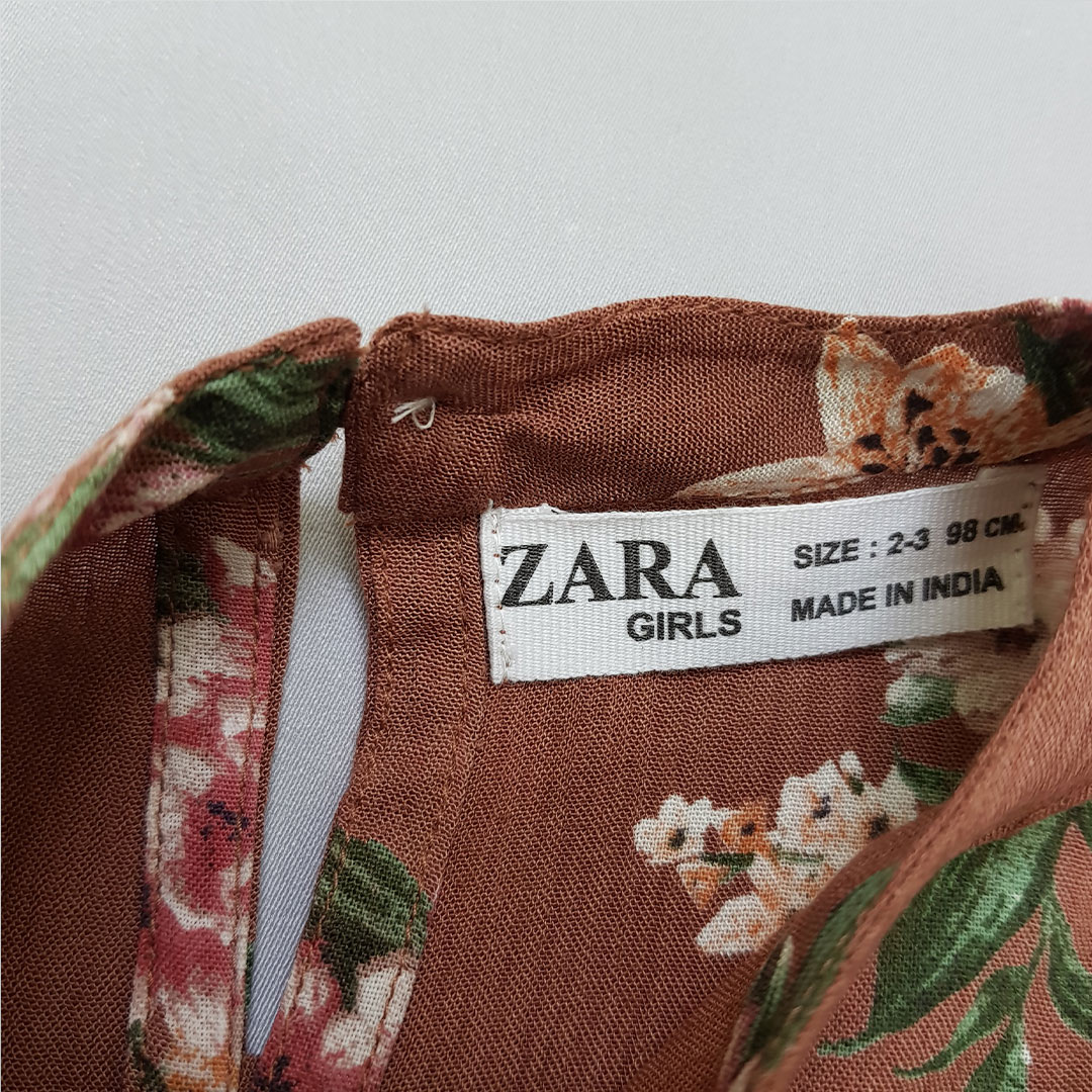 سارافون دخترانه 29149 سایز 2 تا 13 سال مارک ZARA