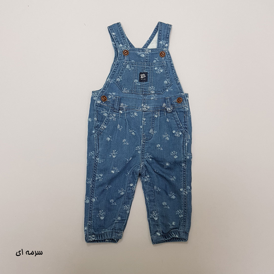 پیشبندار جینز دخترانه 29372 سایز 3 تا 24 ماه مارک BABY BGOSH