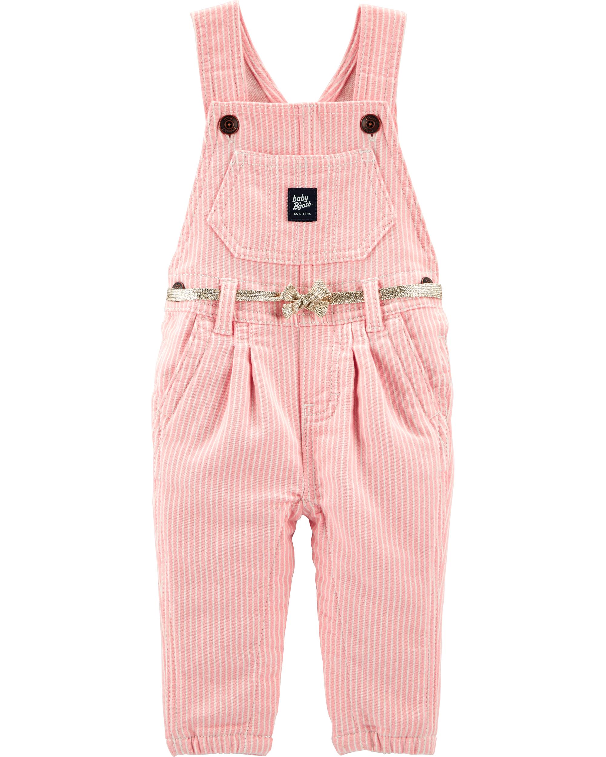 پیشبندار جینز دخترانه 29372 سایز 3 تا 24 ماه مارک BABY BGOSH