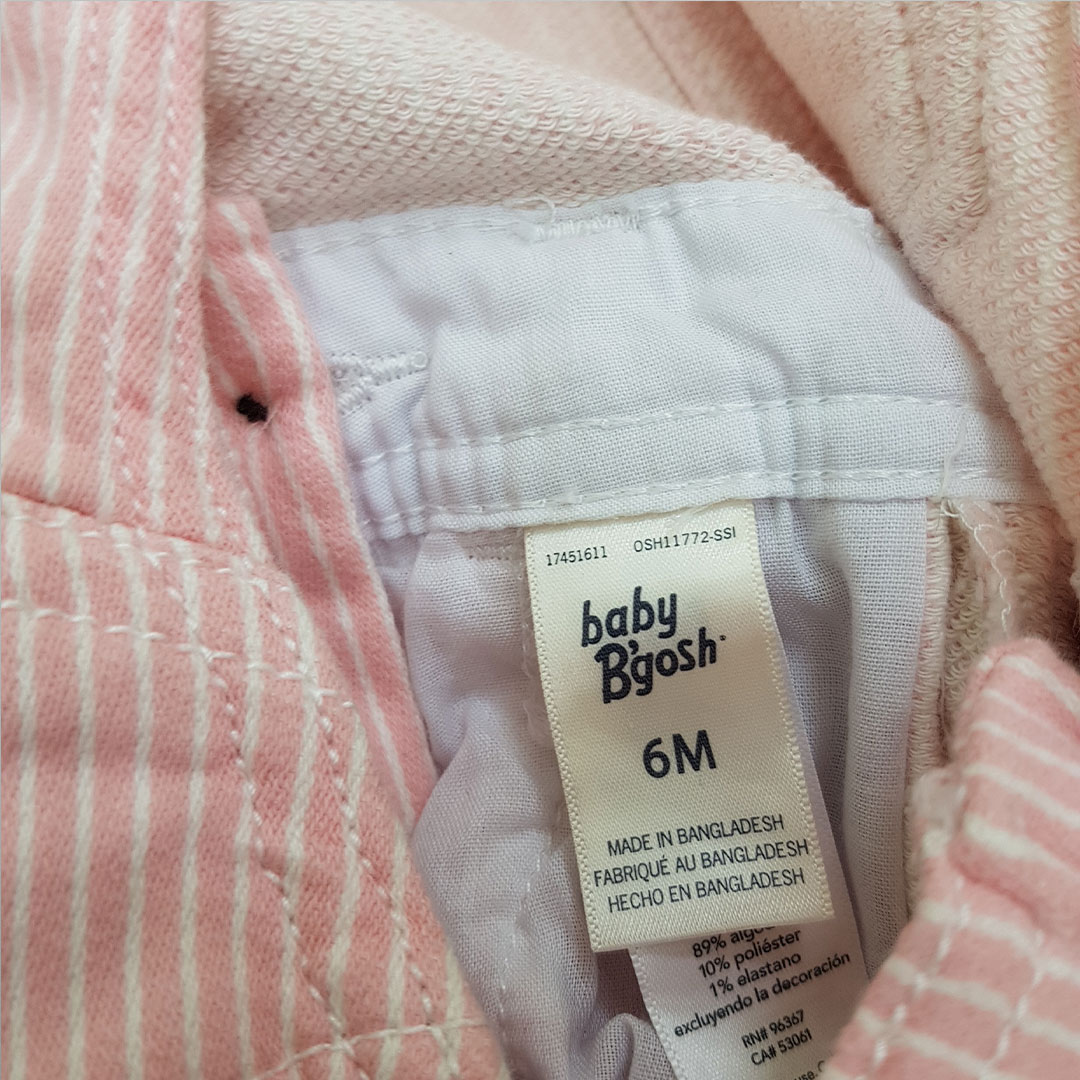 پیشبندار جینز دخترانه 29372 سایز 3 تا 24 ماه مارک BABY BGOSH   *