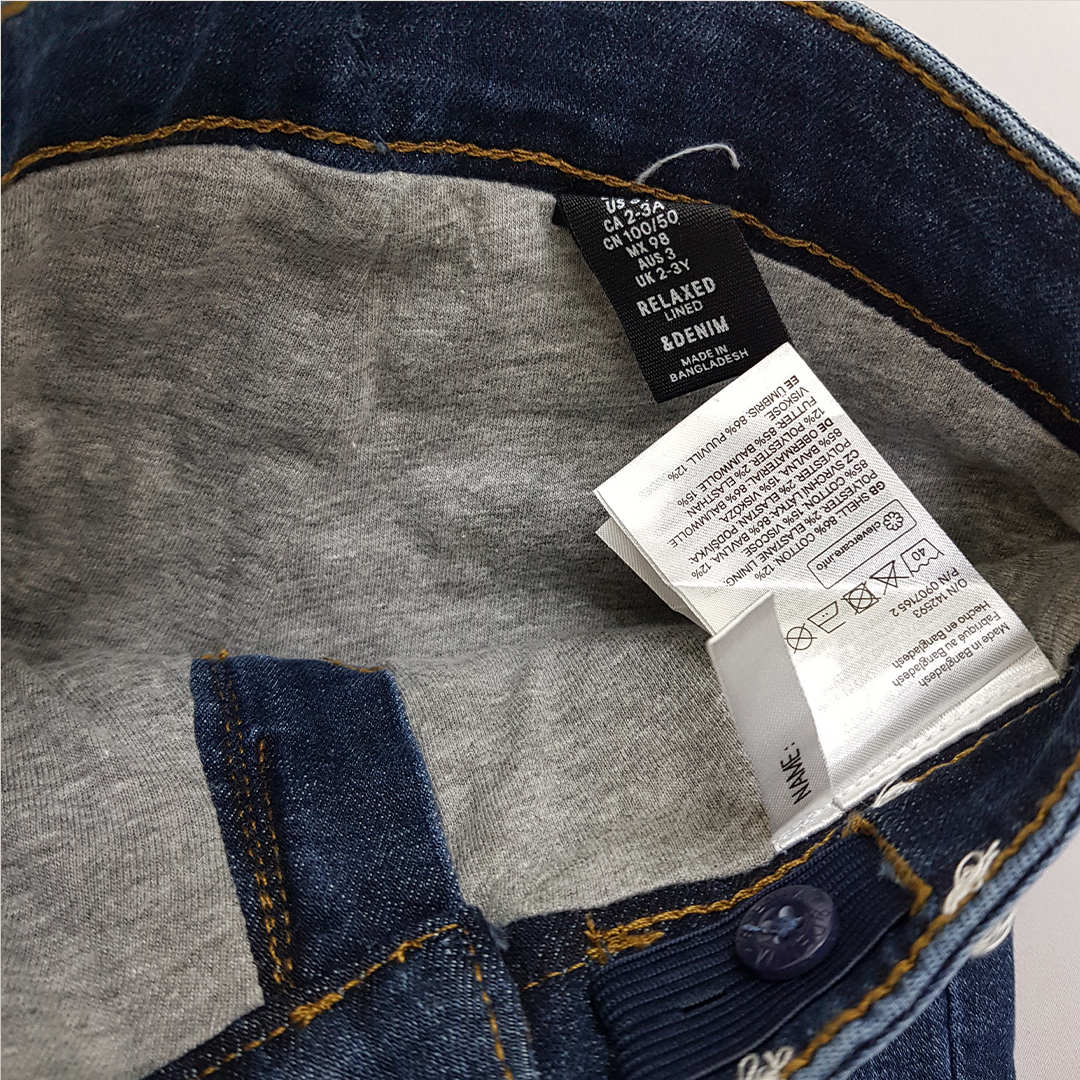 شلوار لاینردار جینز 30555 سایز 1.5 تا 9 سال کد 2 مارک DENIM