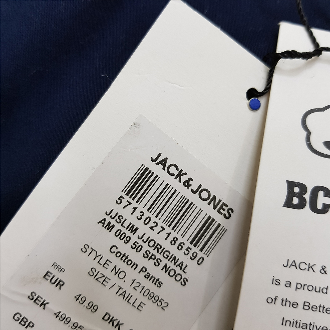 شلوار کتان 30469 سایز 28 تا 36 مارک JACK&JONES