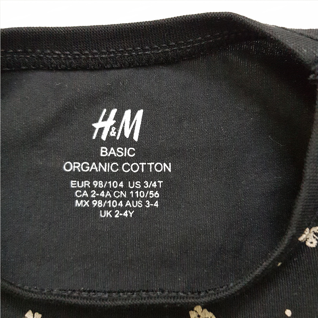 بلوز دخترانه 32633 سایز 1 تا 10 سال کد 3 مارک H&M