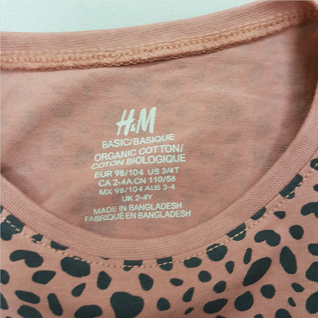 بلوز دخترانه سایز 1.5 تا 8 سال 32718 کد2 مارک H&M