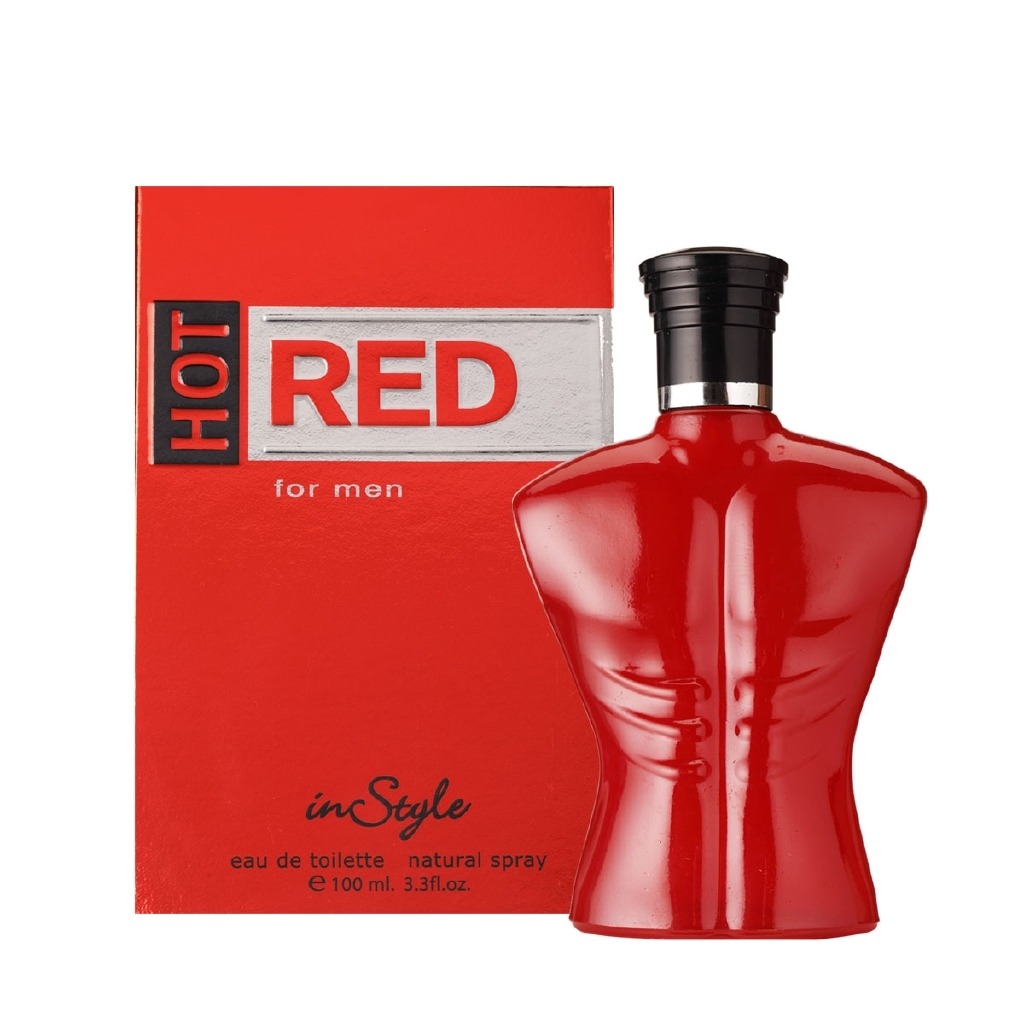 ادکلن مردانه INSTYLE Hot Red for Men Eau De Toilette Natural Spray 100 ML (GM) کد 409011