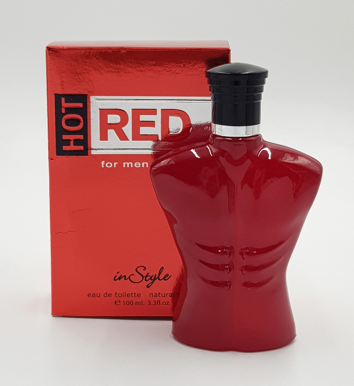 ادکلن مردانه INSTYLE Hot Red for Men Eau De Toilette Natural Spray 100 ML (GM) کد 409011