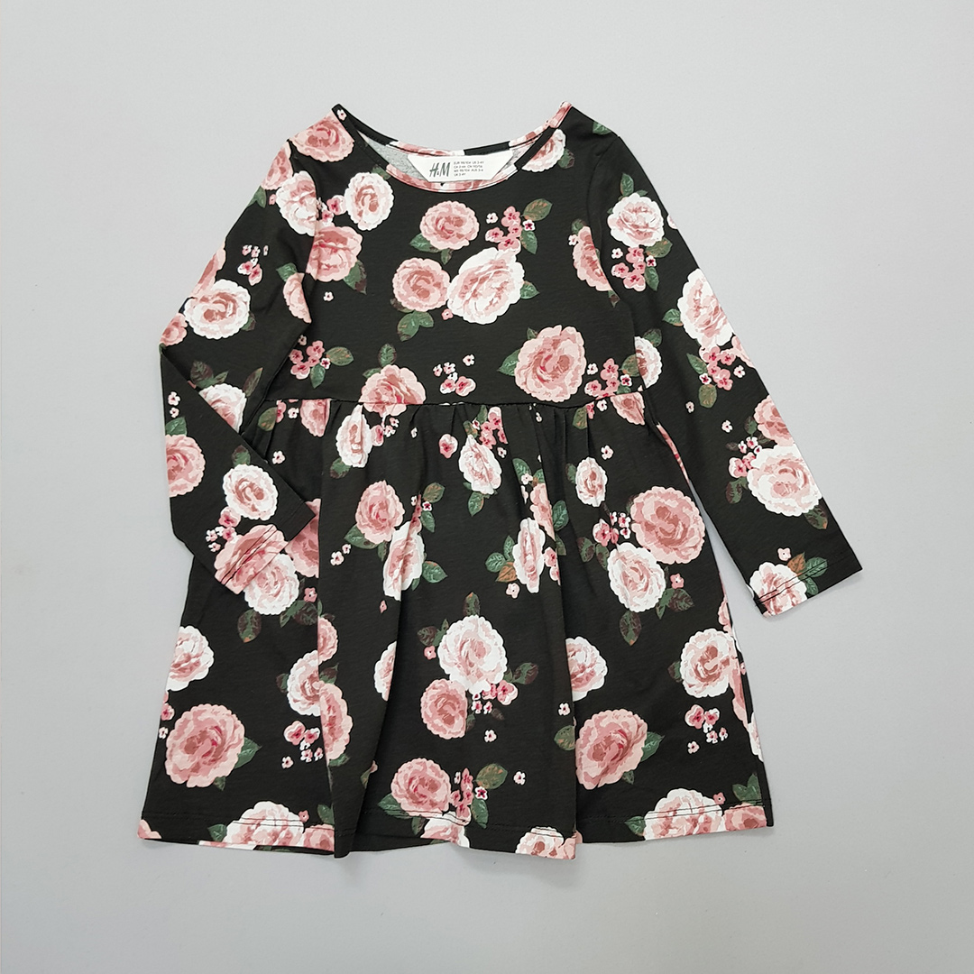 سارافون دخترانه طرح گل مارک H&M کد  2204378