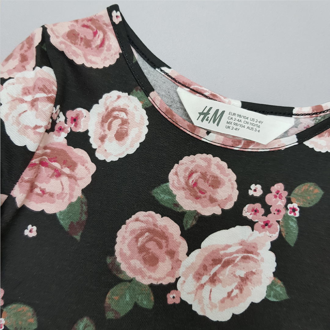 سارافون دخترانه طرح گل مارک H&M کد  2204378