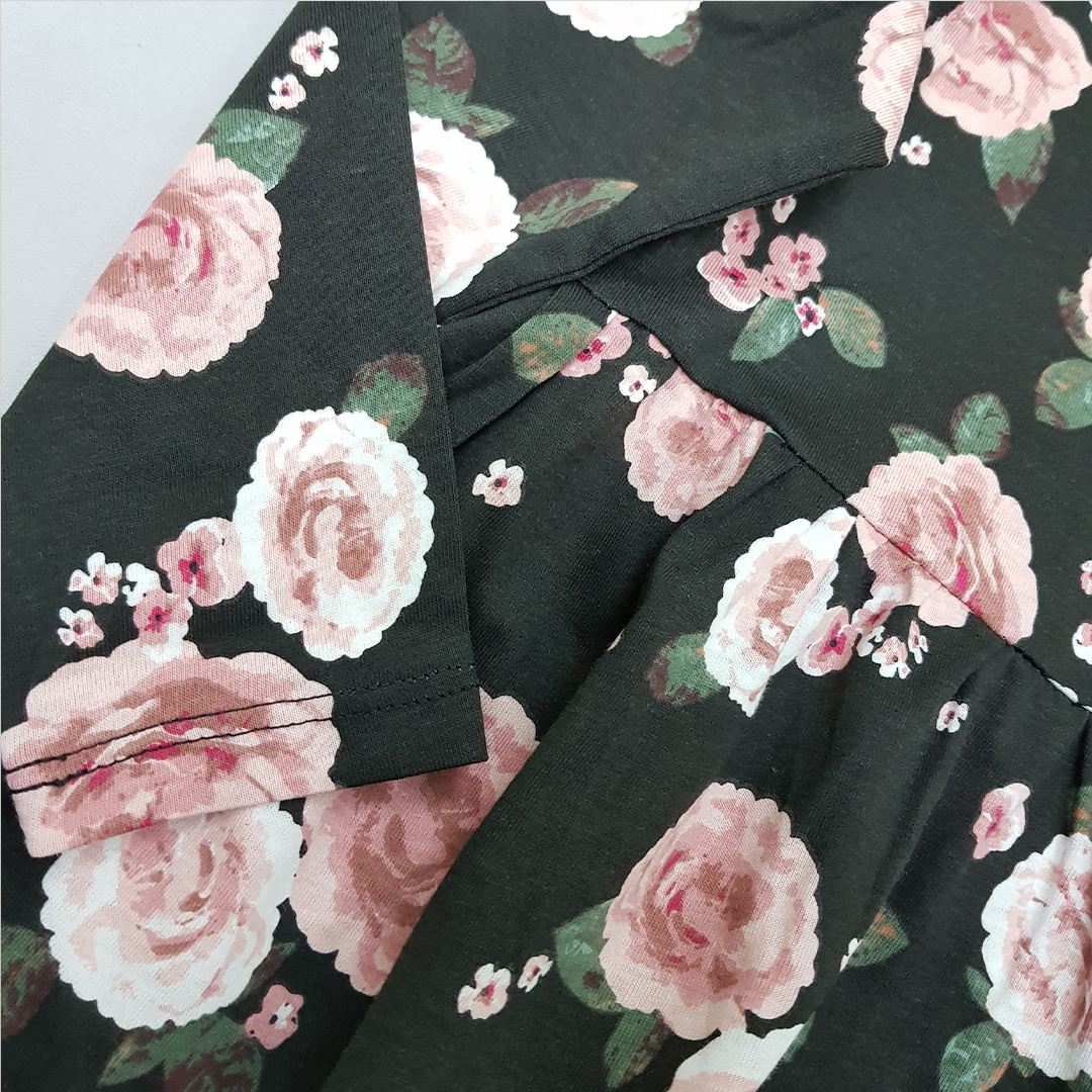 سارافون دخترانه طرح گل مارک H&M کد  2204378