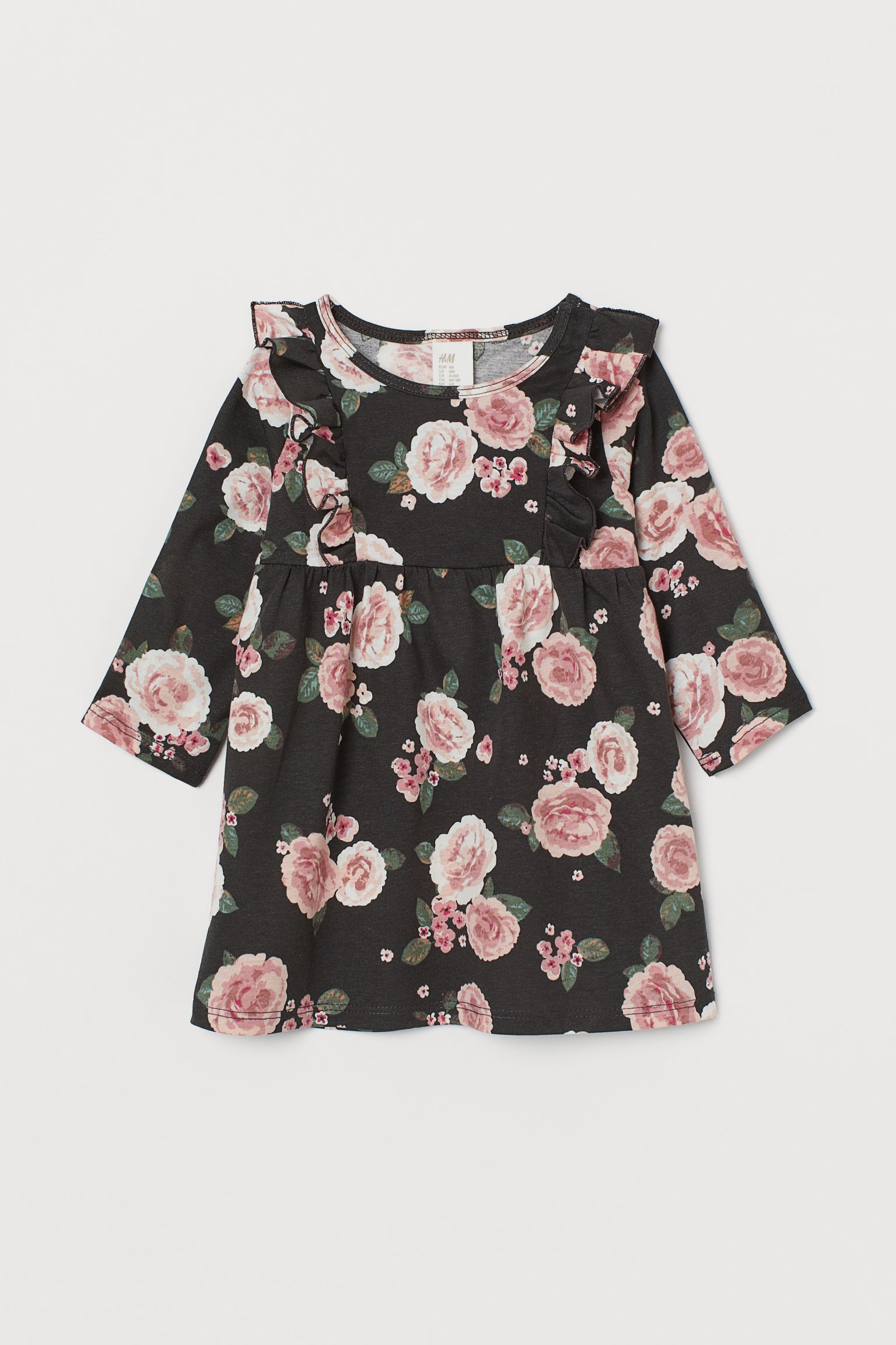 سارافون دخترانه طرح گل مارک H&M کد  2204378