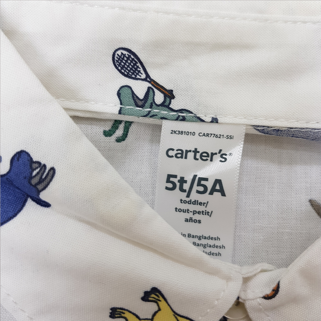 پیراهن پسرانه 33637 سایز 2 تا 5 سال مارک Carters