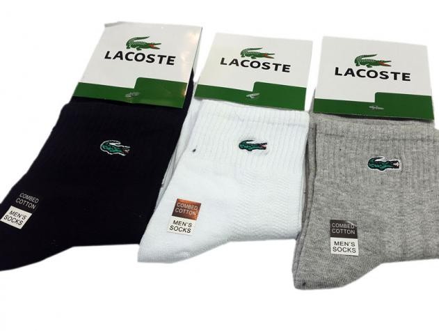 جوراب نیم ساق  3 عددی 500101 مارک LACOSTE