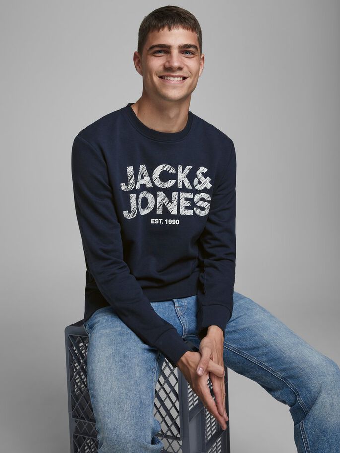 پلیور توپنبه ای پسرانه 33886 سایز 8 تا 16 سال مارک JACK&JONES