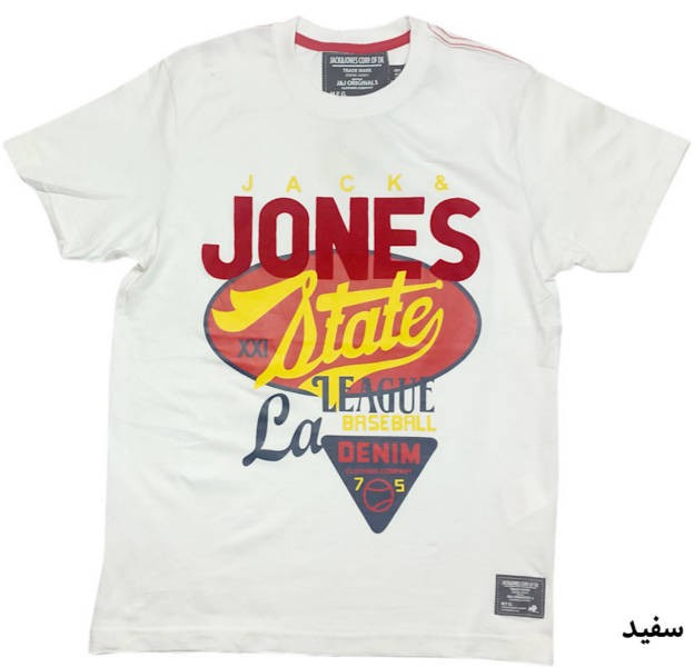 تی شرت آستین کوتاه مردانه 35074 سایز S,M,L,XL مارک JACK JONES