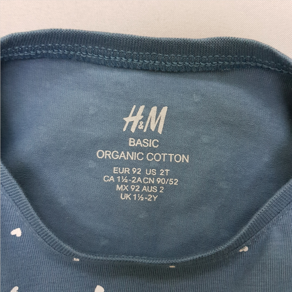 بلوز دخترانه 34673 سایز 1.5 تا 10 سال کد 2 مارک H&M