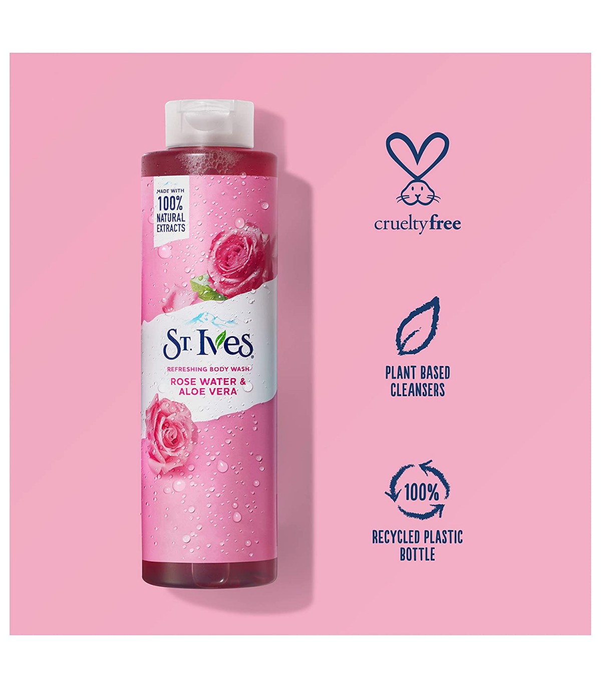 شامپو بدن گل رز و آلوورا سینت ایوز ST.IVES 650ML کد 75290