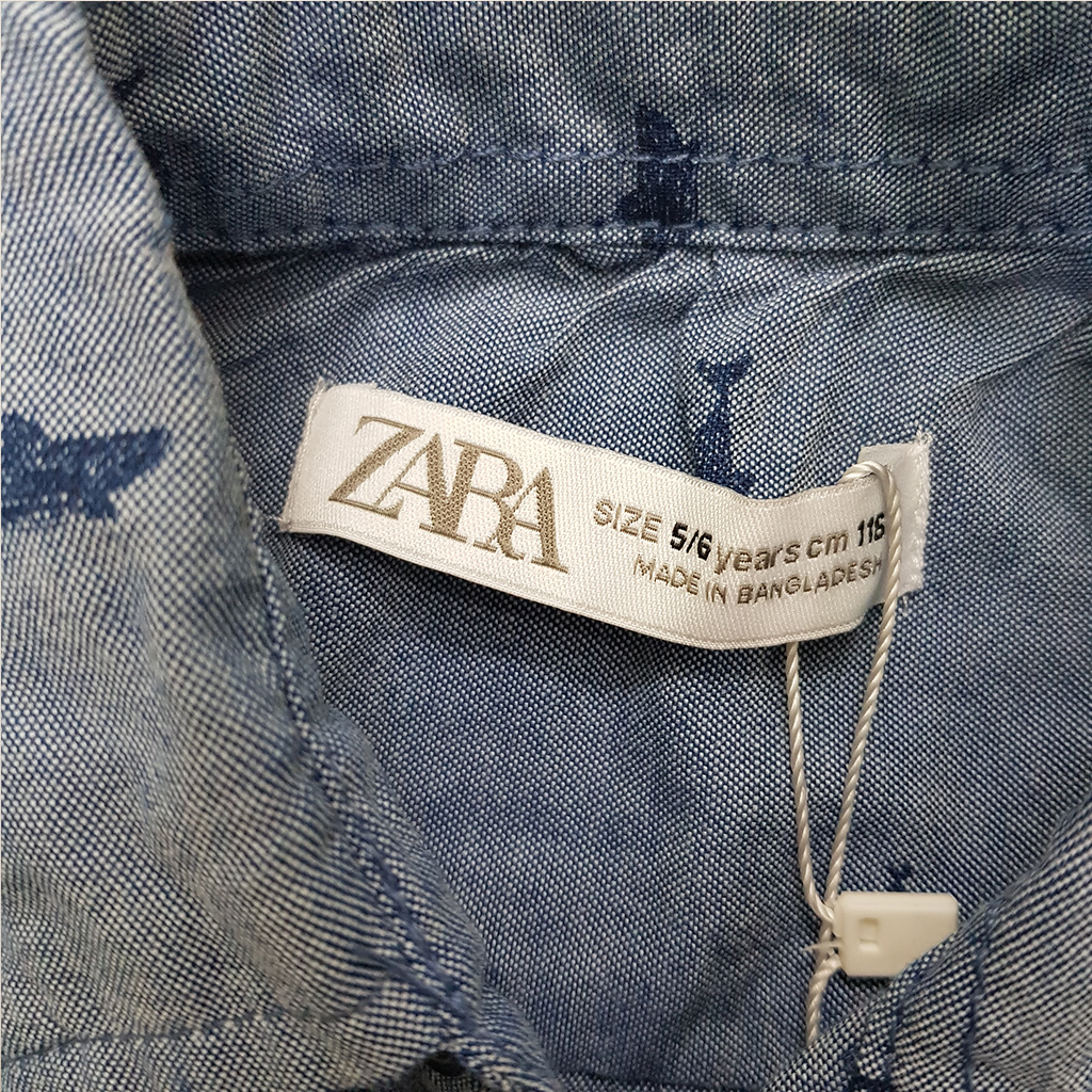 پیراهن پسرانه 35486 سایز 2 تا 16 سال کد 1 مارک ZARA