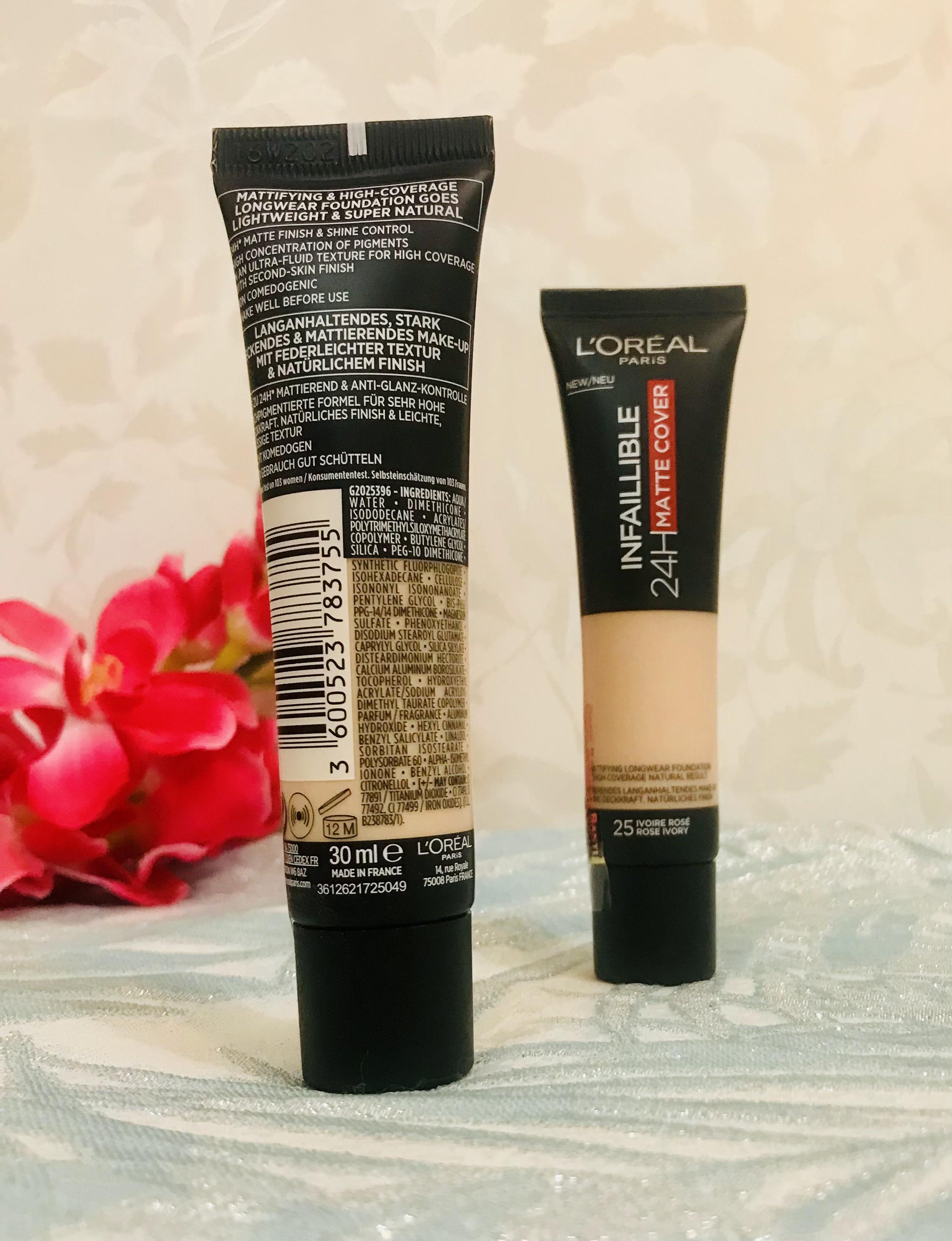 کرم پودر اورجینال لورآل شماره 90 و 25 اینفالیبل  LOREAL کد 800752