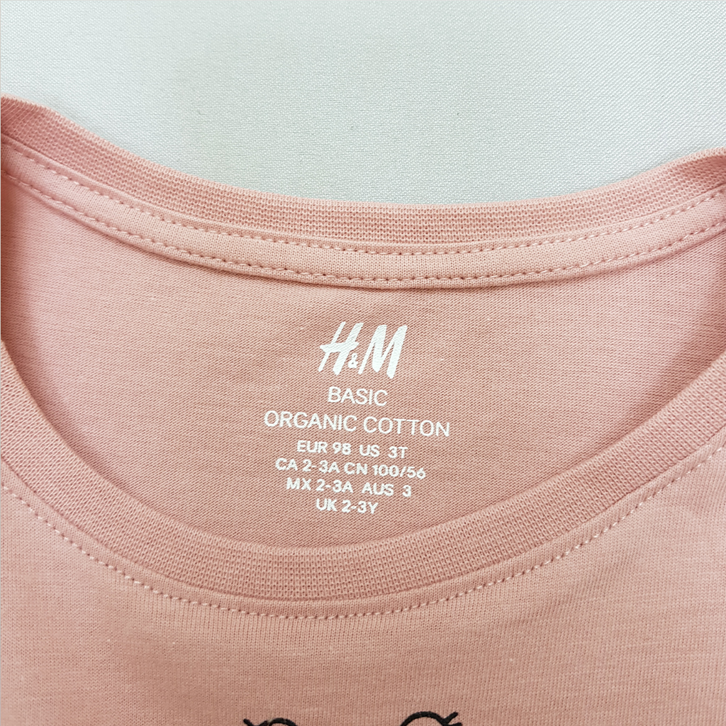 تی شرت دخترانه 36402 سایز 1.5 تا 12 سال مارک H&M