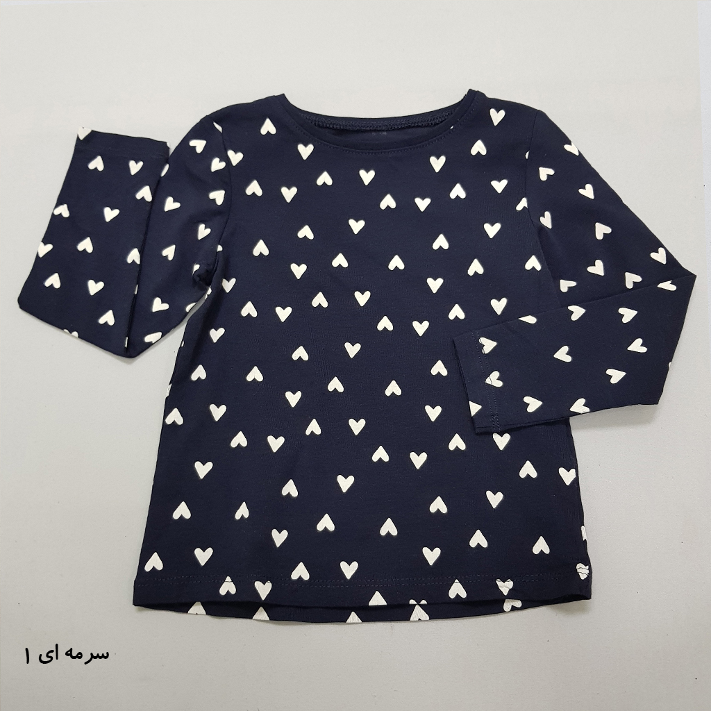 بلوز دخترانه 36902 سایز 1.5 تا 10 سال کد 4 مارک H&M   *