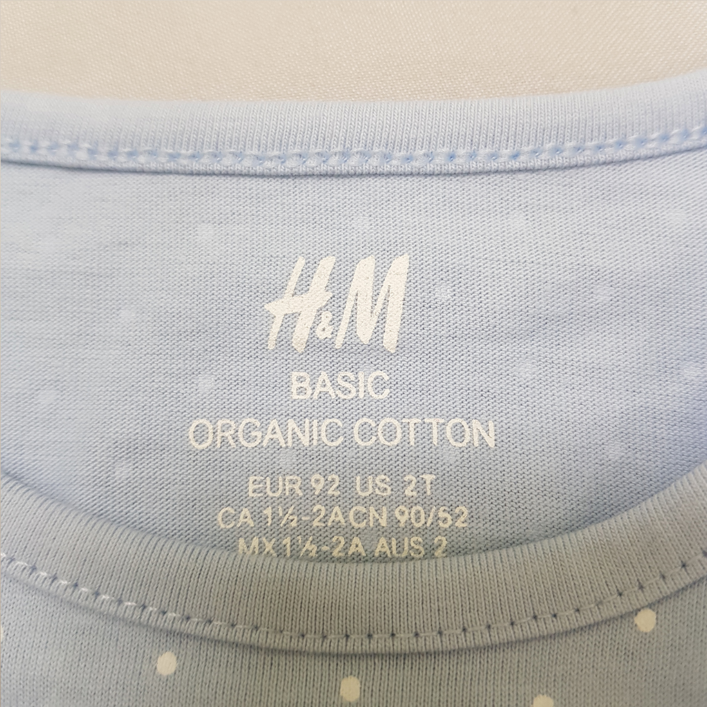 بلوز دخترانه 36989 سایز 1.5 تا 12 سال مارک H&M