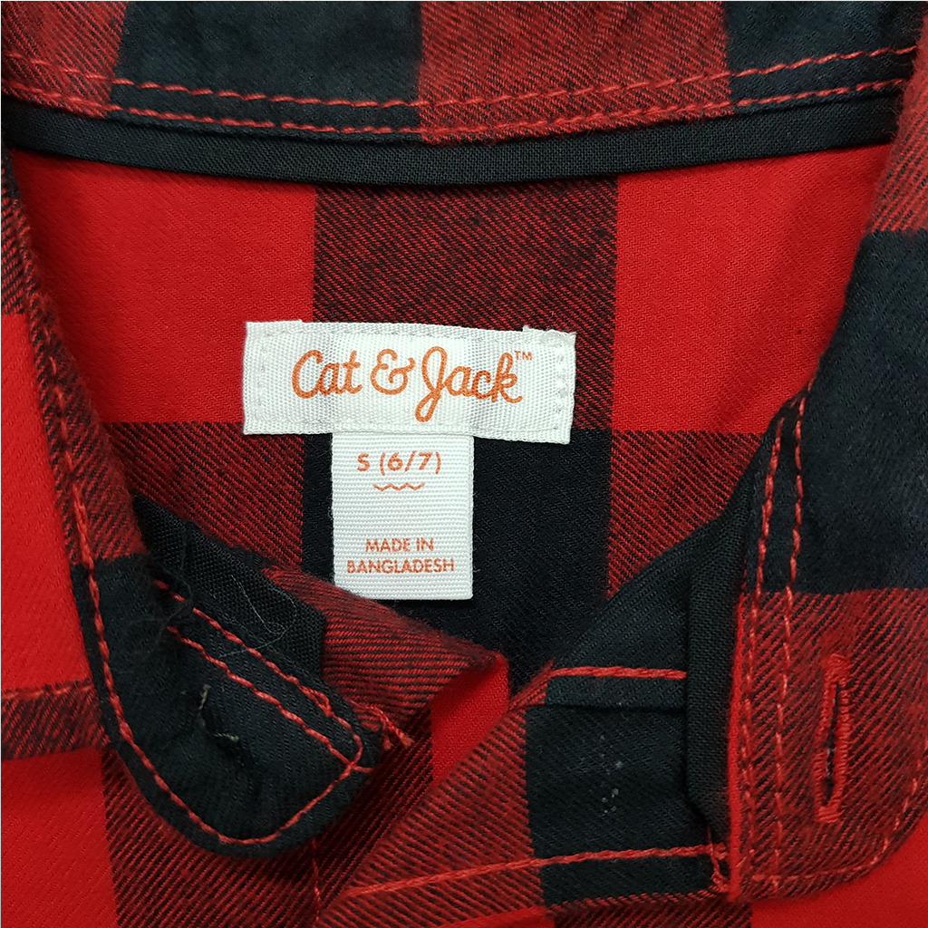 پیراهن پسرانه 37155 سایز 4 تا 18 سال مارک CAT&JACK